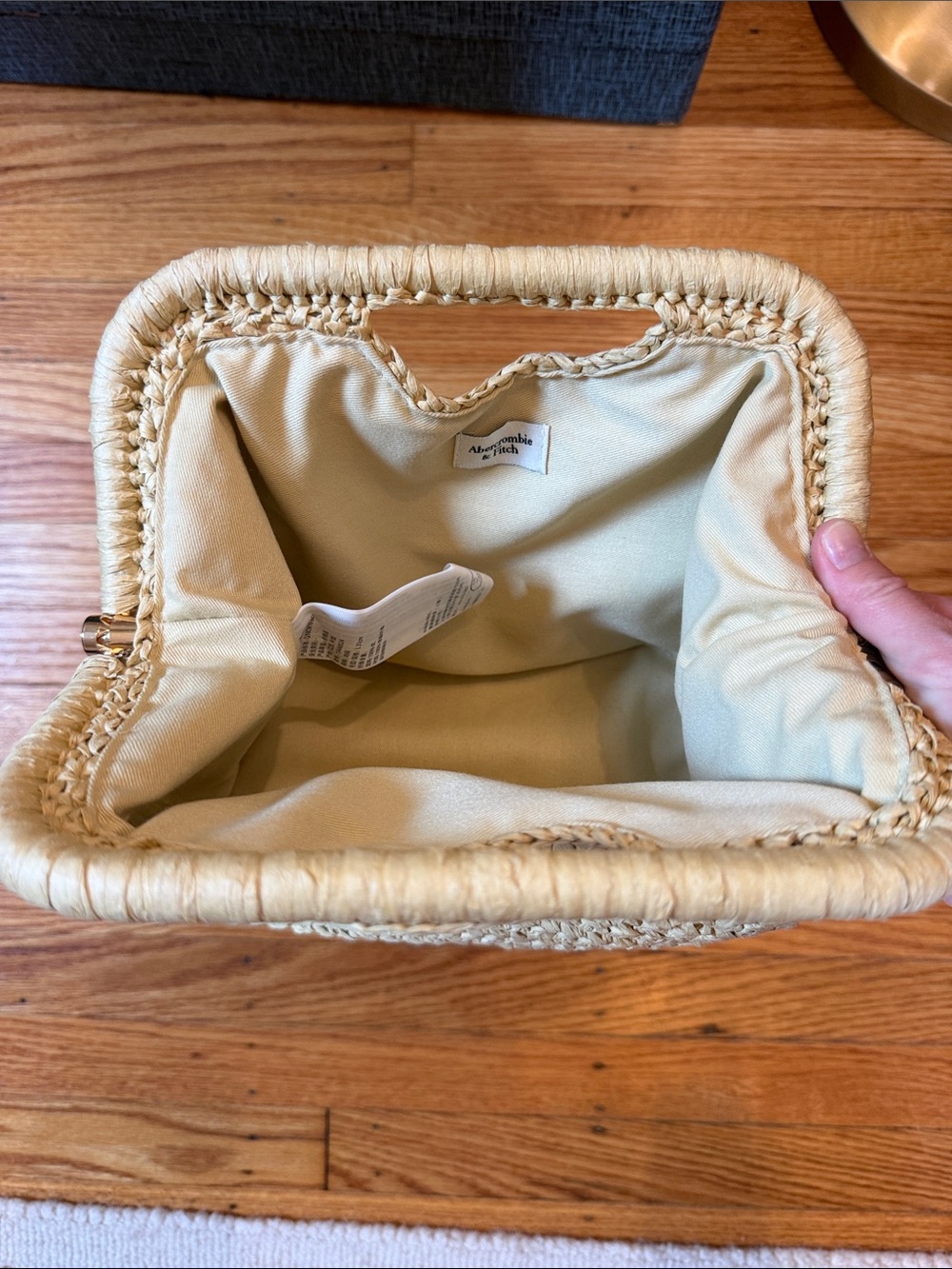 Abercrombie Woven Straw Clutch in Natural - Picture 2 of 2